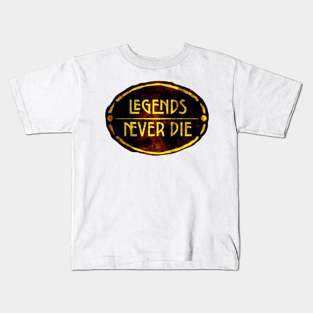 Legends Never Die Kids T-Shirt by LJWDesign.Store